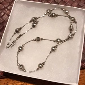 **4 for $30** Silver bead necklace!